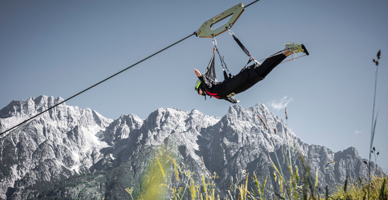 Flying Fox XXL Zipline in Austria per emozioni ad alta quota