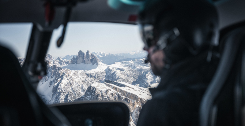 sorvolo panoramico in elicottero tre cime di lavaredo