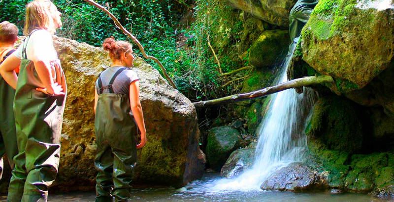 Piccola cascata del torrente Lorda in Molise