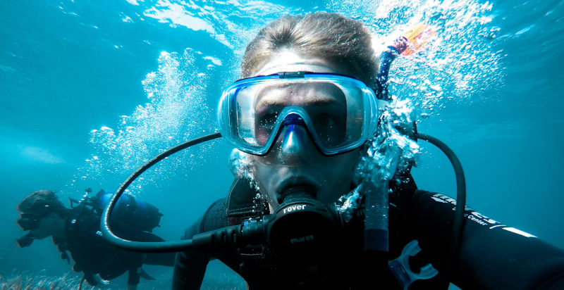 Battesimo del mare con istruttore sub a Polignano a Mare