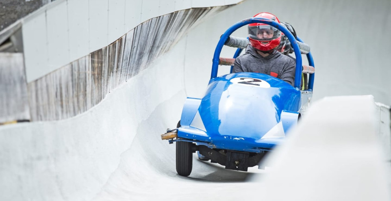 Bob estivo sulla pista olimpica a Innsbruck