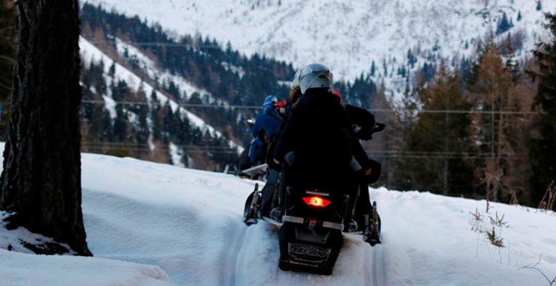 Escursione motoslitta Passo Tonale