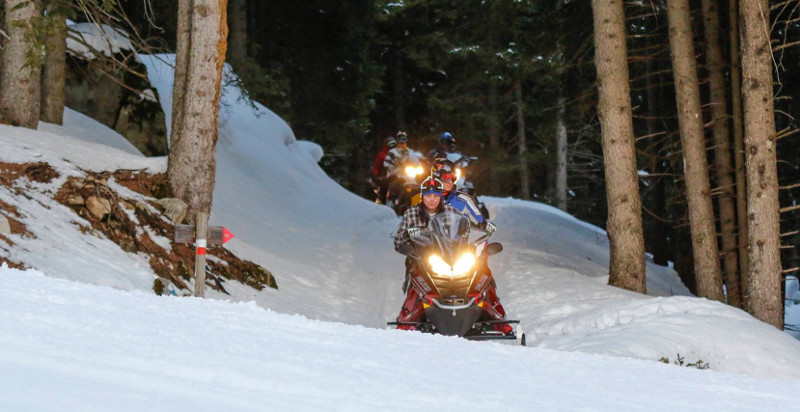 Escursione motoslitta Trentino