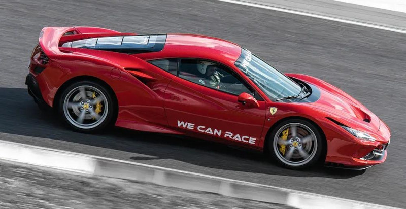 Ferrari F8 Tributo con assetto sportivo da pista
