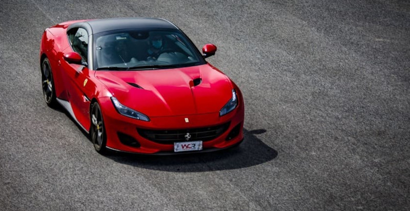 Ferrari Portofino sul circuito di Magione