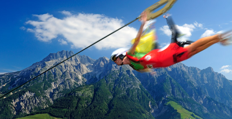 Volare sospesi tra le montagne con il Volo dell’Angelo a Leogang