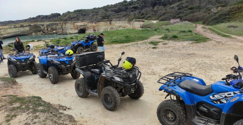 Natura incontaminata del Salento in quad