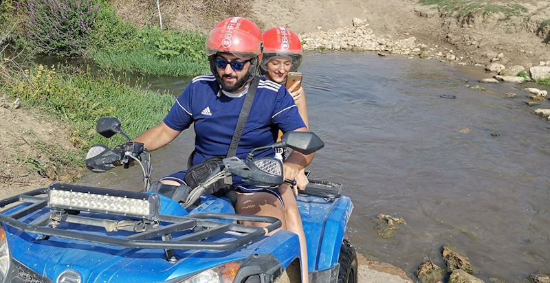 Natura incontaminata e quad a Sciacca