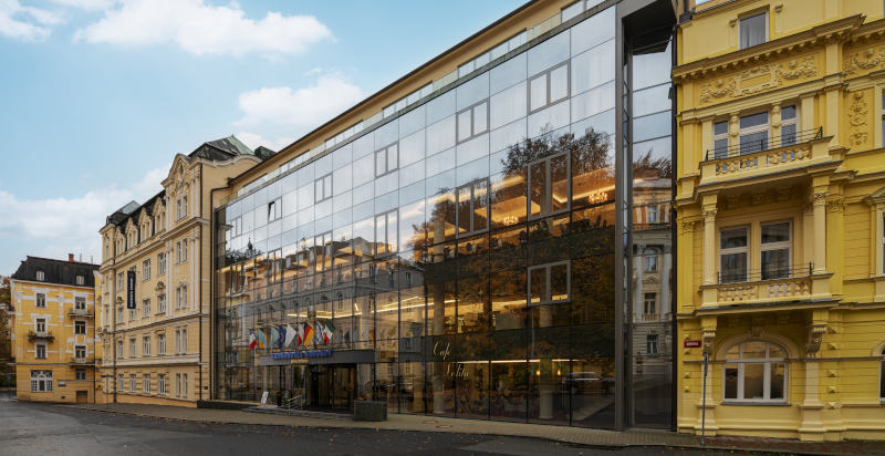 Esterno dell'hotel Nabokov a Marianske Lazne