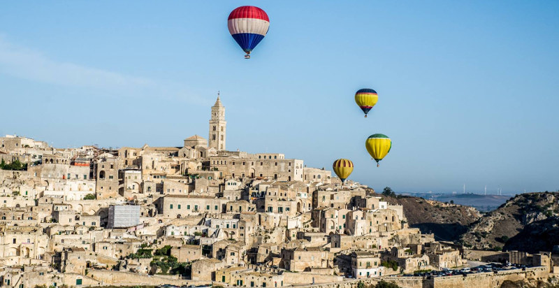 volo mongolfiera Matera coppia
