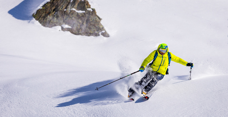 Guida esperta di freeride a Madesimo