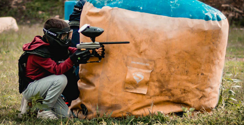 Costruzioni nel campo gioco di Paintball a Cassino