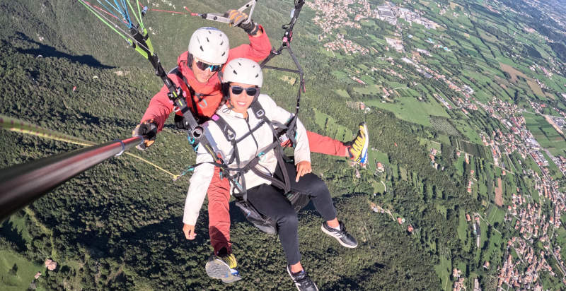 Parapendio tandem Borso del Grappa Treviso