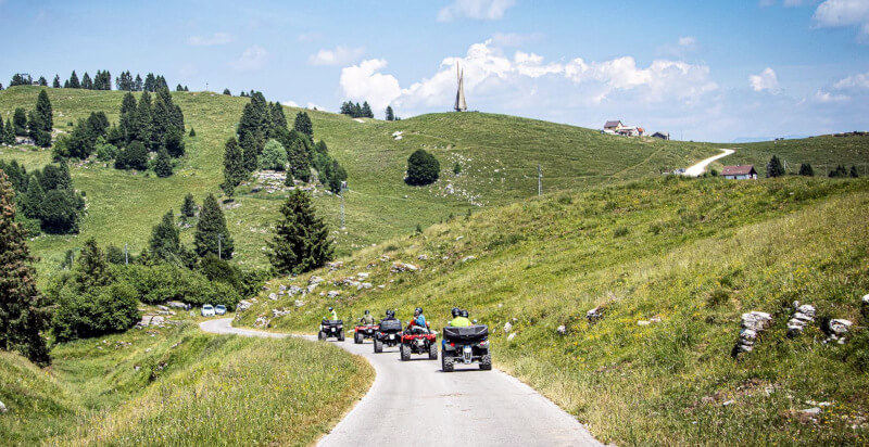 Quad verso un rifugio in zona Asiago