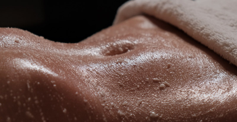 Momento di relax con massaggio ad acqua in spa a Firenze