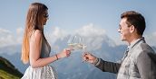 Esperienza esclusiva in elicottero con aperitivo tra le vette innevate