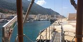 Vista panoramica della barca per Boat and Breakfast in Sicilia