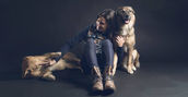 Set fotografico con cani