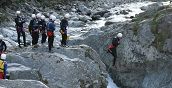 Esplorazione del torrente Sorba con tecniche di canyoning