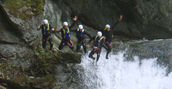 Esperienza di canyoning in Valsesia tra le montagne