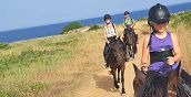 Passeggiata a cavallo per bambini