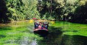 Panorama mozzafiato del fiume Gari durante l'escursione rafting