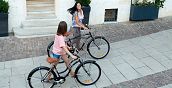 Panorama di Cagliari durante un city tour in bicicletta