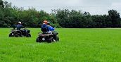 Partecipanti alla caccia al tesoro in quad