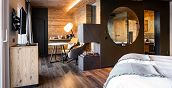Suite di design alpino all’Hotel Lac Salin con ambiente relax esclusivo