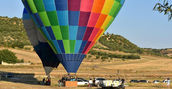 Volo in mongolfiera sopra il Parco Naturale Regionale Terra delle Gravine, Puglia