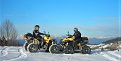 Paesaggio montano del Monte Grappa durante un tour in quad