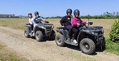 Quad su un percorso sterrato nella natura a Sulbiate