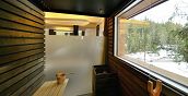 Sauna privata nella casa sull'albero in Trentino Alto Adige