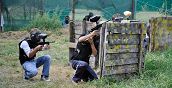 Campo di softair all'aperto a Merate in Lombardia