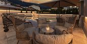 Tramonto sulle montagne dall’Hotel Nordik