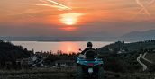 Tramonto durante un'escursione in quad a Costermano sul Garda