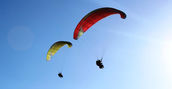 Parapendio biposto vicino Rieti nel Lazio