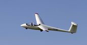 aliante durante un volo panoramico