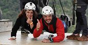 Momento della partenza del Volo dell’Angelo a Trentinara