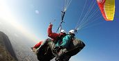 Parapendio biposto zona Bergamo dal Monte Linzone con panorami spettacolari su Roncola