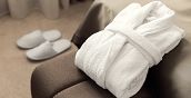 Morbido accappatoio e ciabattine Hotel Saxonia