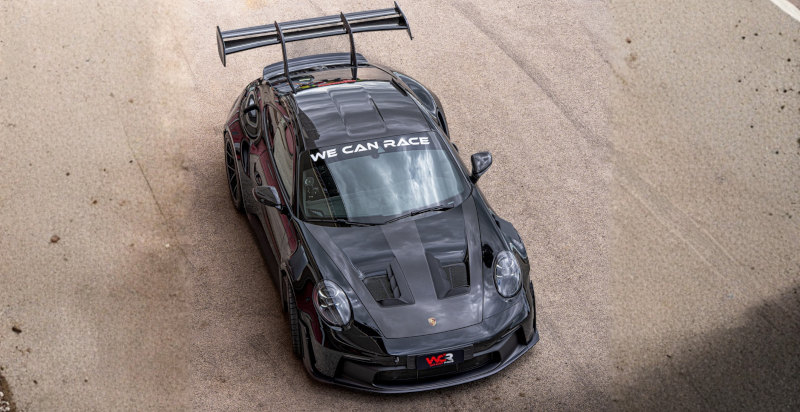 Porsche 992 GT3 RS sul tracciato del circuito Magione
