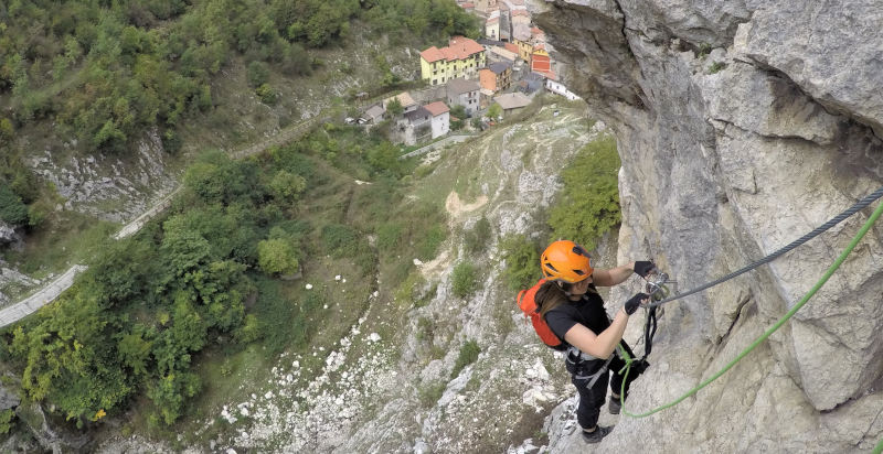 Esperienza via ferrata Volturara Irpina con guida alpina