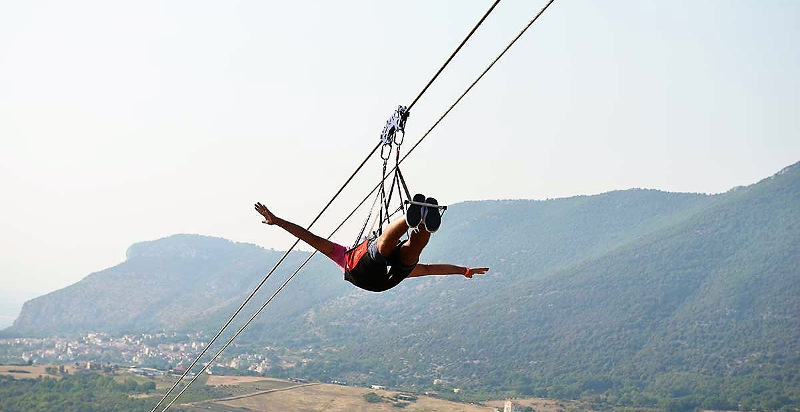 Volo dell'angelo singolo a Trentinara in Campania
