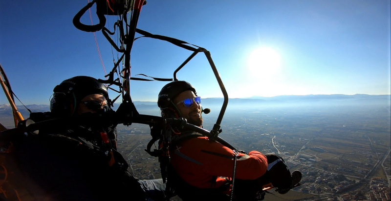 volo paramotore biposto