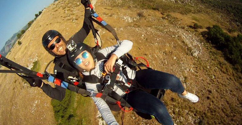 Parapendio tandem sopra i paesaggi del Lazio